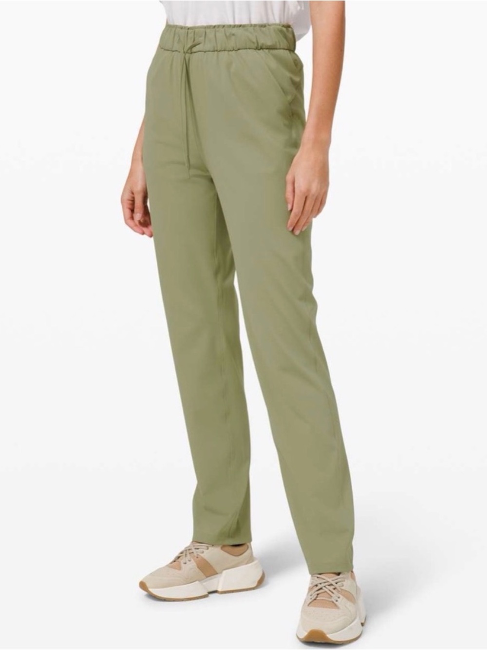 Lululemon Keep moving straight legged pants Luxtreme Rosemary green